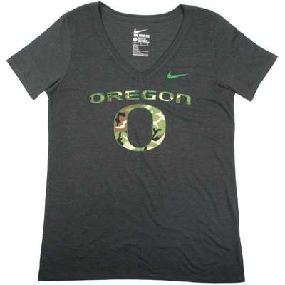 Nike Oregon Ducks Women's Camo Hook T-Shirt