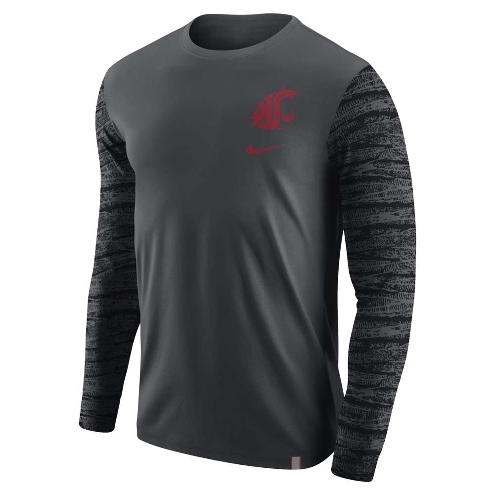 Nike Washington State Cougars Long Sleeve Pattern Shirt