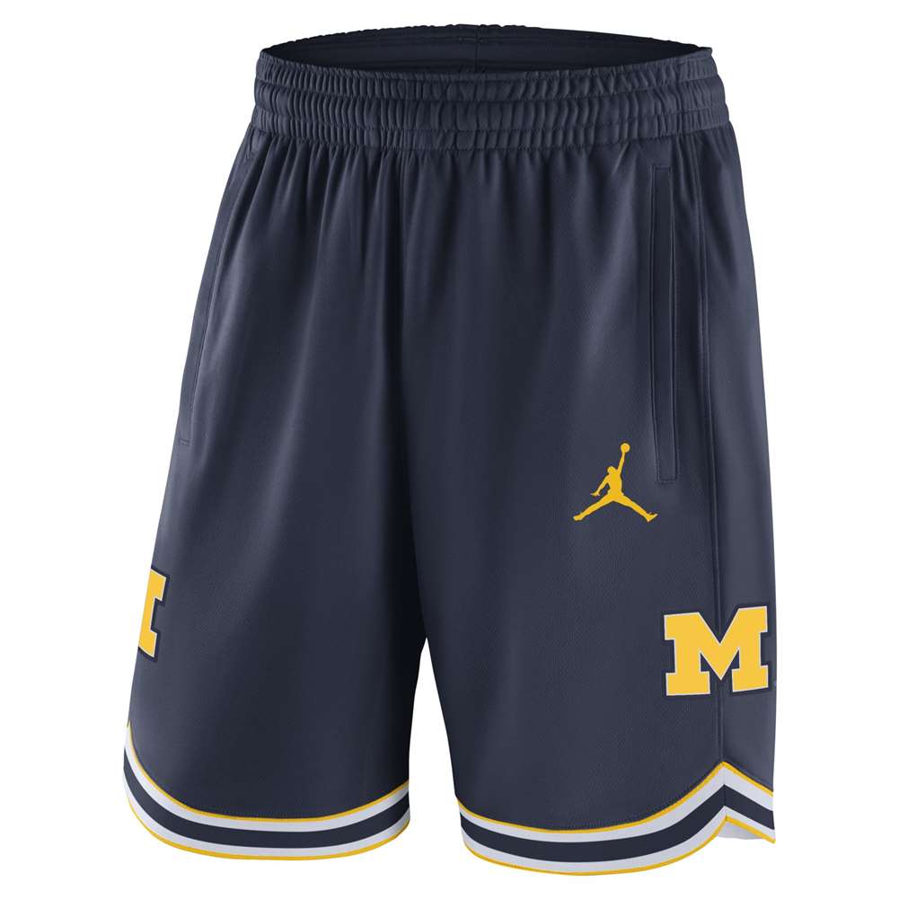 Nike Michigan Wolverines Replica Basketball Shorts - Navy
