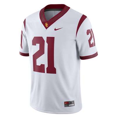 Nike USC Trojans Game Football Jersey - #21 White