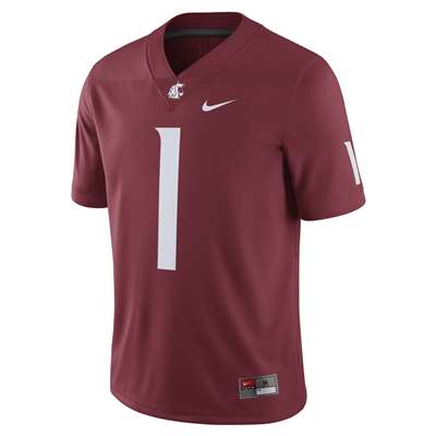 Nike Washington State Cougars Replica Football Jersey - #1 Crimson