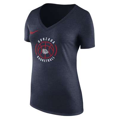 Nike Gonzaga Bulldogs Women's Tri-Blend Basketball T-Shirt