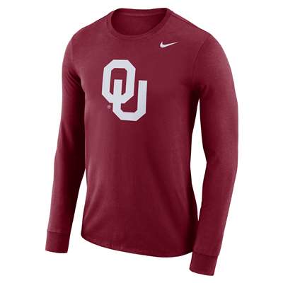 Nike Oklahoma Sooners Dri-FIT Long Sleeve Logo T-Shirt