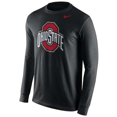Nike Ohio State Buckeyes Dri-FIT Long Sleeve Logo T-Shirt