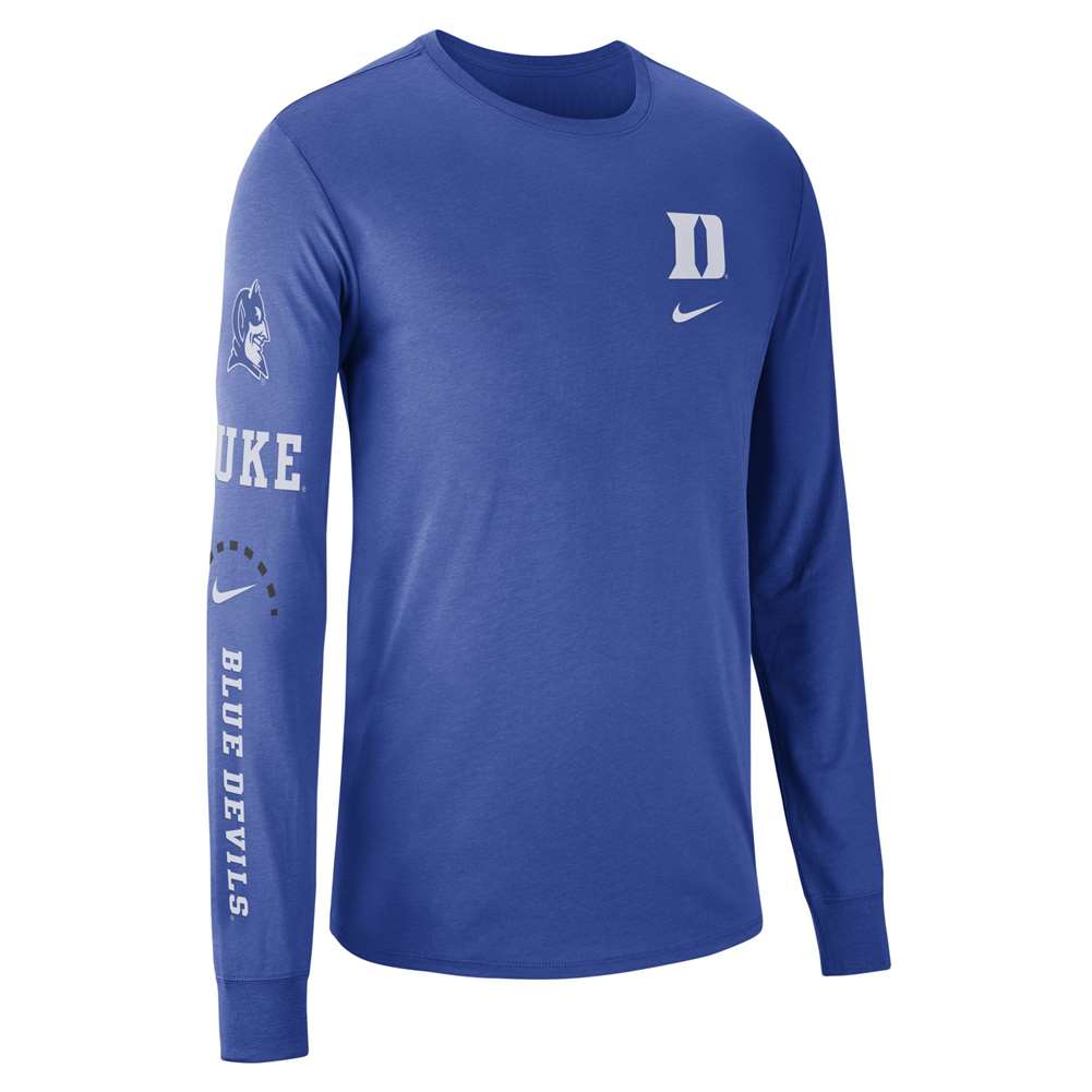 Duke® Blue Devils Baseball 3/4 Raglan Long Sleeve by Nike®