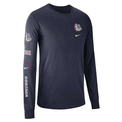 Nike Gonzaga Bulldogs Long Sleeve Elevation T-Shirt