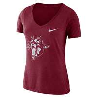 Nike Washington State Cougars Women's Mid-V Vault Logo T-Shirt