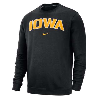 Nike Iowa Hawkeyes Club Fleece Crew Sweatshirt