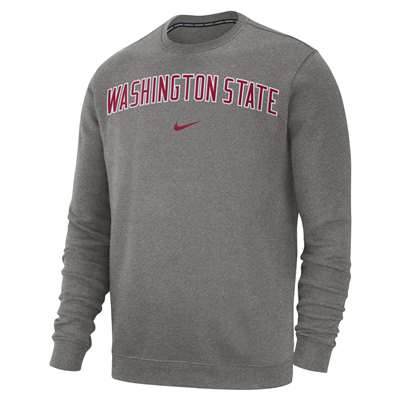 Nike Washington State Cougars Club Fleece Crew Sweatshirt