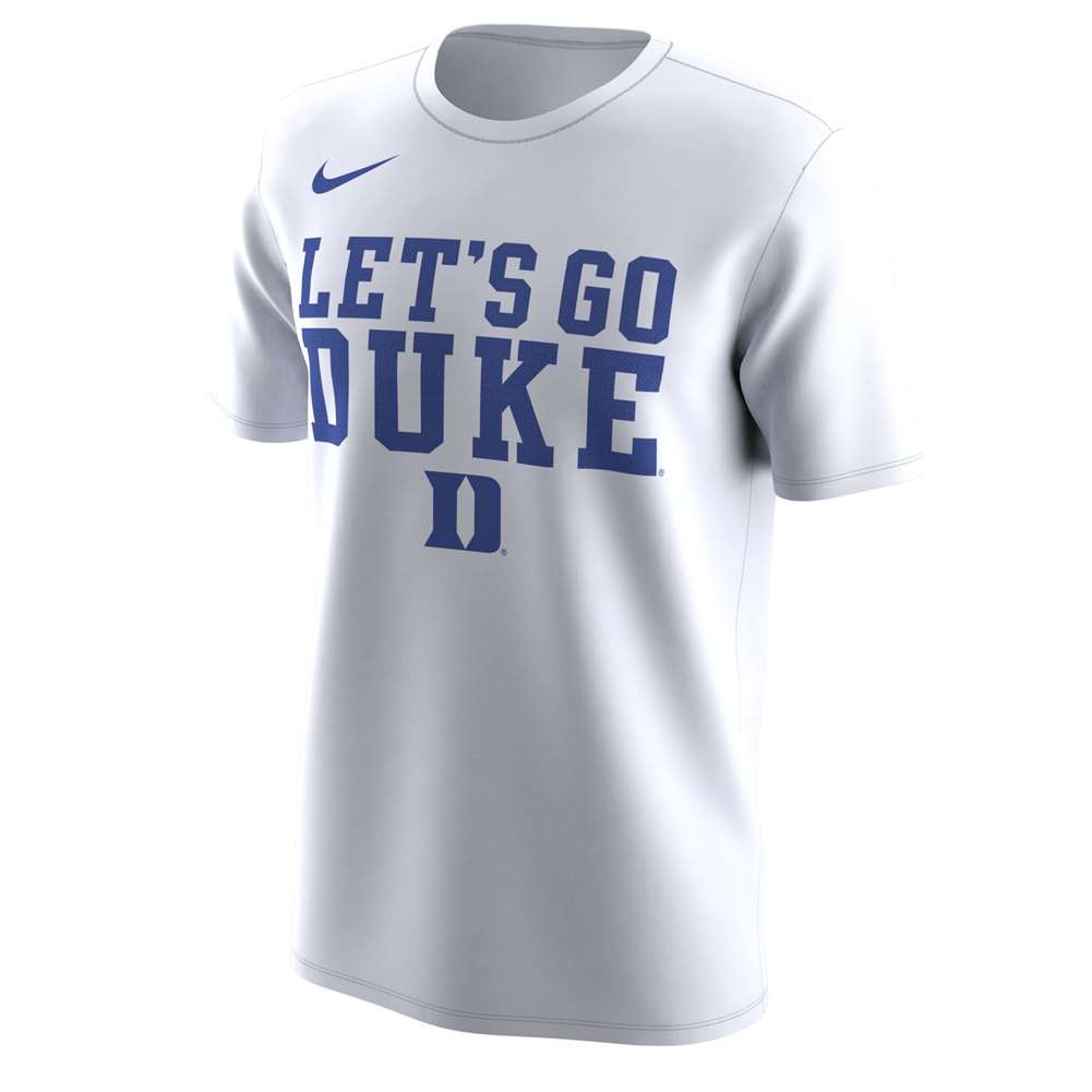 Men's Nike White Duke Blue Devils School Logo Legend Performance T