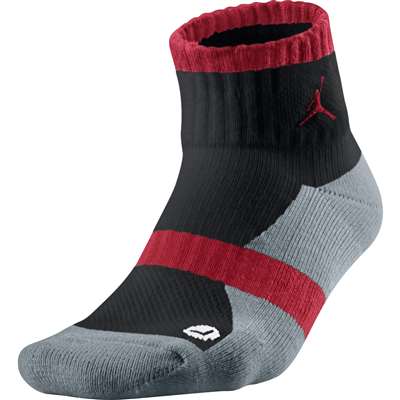 Air Jordan Dri-FIT Tipped Low Quarter Socks - Black/Dark Grey