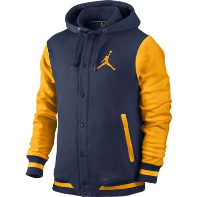 Jordan The Varisty Hoodie 2.0 Sweatshirt - Navy/Yellow