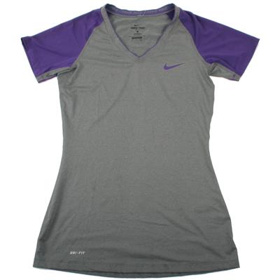 Nike Womens Pro Dri-FIT Performance V-Neck T-Shirt