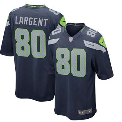 Nike Seattle Seahawks Steve Largent Game Jersey - Pacific Blue #80