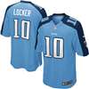 Nike Tennessee Titans Jake Locker Game Jersey - Light Blue #10