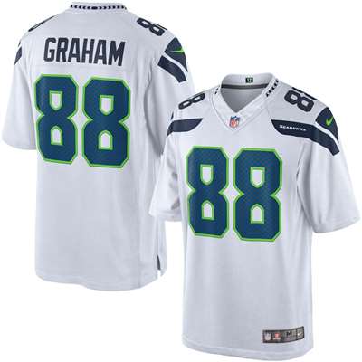 Nike Seattle Seahawks Jimmy Graham Game Jersey - White #88