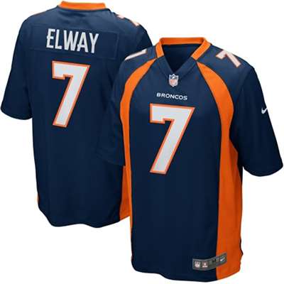 Nike Denver Broncos Classics John Elway Game Jersey - Navy #7