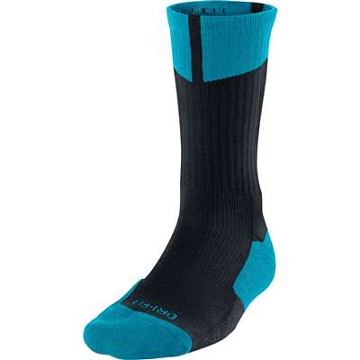 Air Jordan Dri-Fit Crew Socks - Black/Turquoise