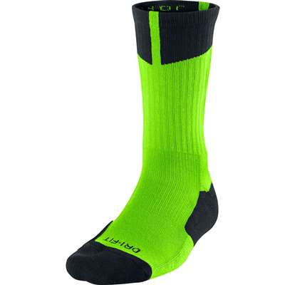 Air Jordan Dri-Fit Crew Socks - Electric Green/Black