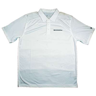 Nike Seattle Seahawks Dri-FIT Performance Polo - White