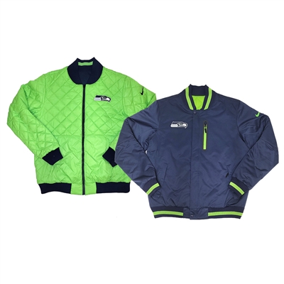 Nike Seattle Seahawks Reversible Bomber Jacket