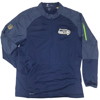 Nike Seattle Seahawks Dri-FIT 1/4 Zip Sideline Jac