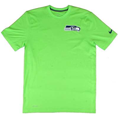 Nike Seattle Seahawks Dri-FIT Performance T-Shirt - Neon Green