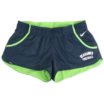 Nike Seattle Seahawks Women's Dual Layer Mesh Shorts