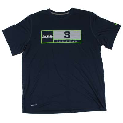 Nike Seattle Seahawks Dri-Fit Player Label T-Shirt - Russel Wilson
