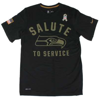 Nike Seattle Seahawks Dri-FIT Salute to Service Performance T-Shirt
