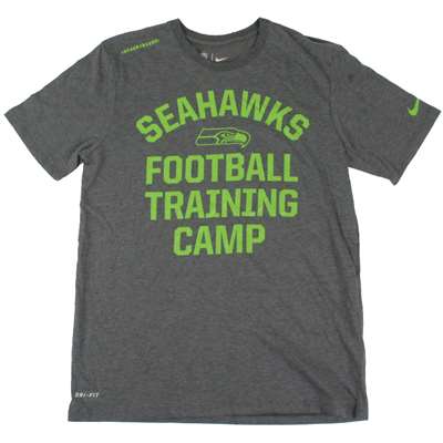Nike Seattle Seahawks Dri-FIT Training Camp T-Shirt - Grey