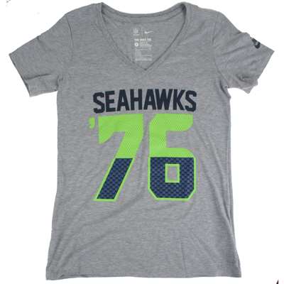 Nike Seattle Seahawks Women's '76 V-Neck T-Shirt
