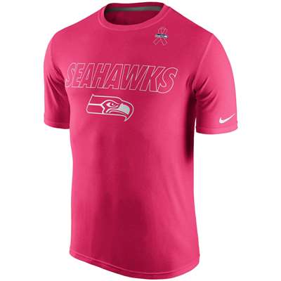 Nike Seattle Seahawks Breast Cancer Awareness Legend Performance T-Shirt - Pink