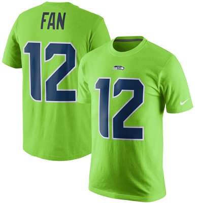 Nike Seattle Seahawks Color Rush Player Pride T-Shirt - #12 Fan