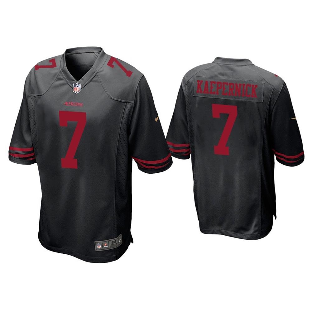 Nike San Francisco 49ers Colin Kaepernick Game Jersey - Black #7