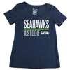 Nike Seattle Seahawks Women's Cotton Scoop Neck JDI T-Shirt