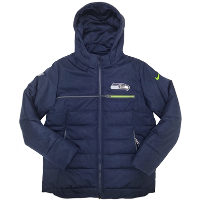 Nike Seattle Seahawks On-Field Coat - Navy