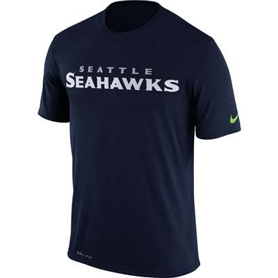 Nike Seattle Seahawks Dri-FIT Legend Wordmark Performance T-Shirt
