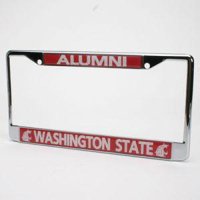 Washington State Cougars Alumni Metal License Plate Frame W/domed Insert