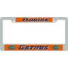 Florida Metal License Plate Frame W/domed Insert - Orange Background