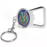 Florida Metal Key Chain And Bottle Opener W/domed Insert
