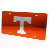 Tennessee Inlaid Acrylic License Plate - Orange Background