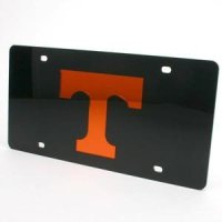Tennessee Inlaid Acrylic License Plate - Black Background