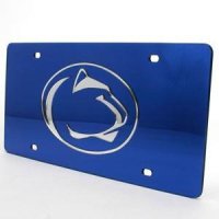 Penn State Inlaid Acrylic License Plate - Blue
