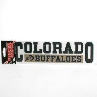 Colorado Buffaloes High Performance Decal - "Colorado Buffaloes" Over " Buffaloes"
