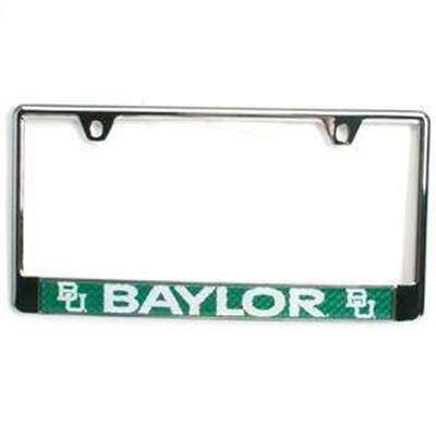 Baylor Bears Metal License Plate Frame w/Domed Insert