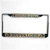 Colorado Buffaloes Metal License Plate Frame w/Domed Insert