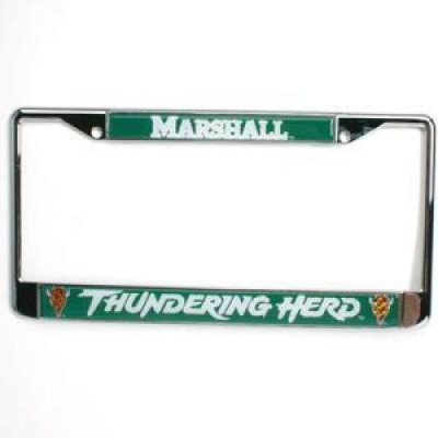 Marshall Metal License Plate Frame W/domed Insert