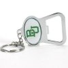 Baylor Metal Key Chain And Bottle Opener W/domed Insert