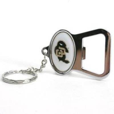 Colorado Buffaloes Metal Key Chain And Bottle Opener W/domed Insert